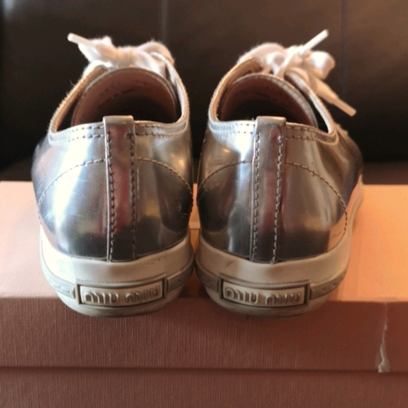 Authentic Miu Miu Crystal Embellished Sneakers - Picture 2 of 9
